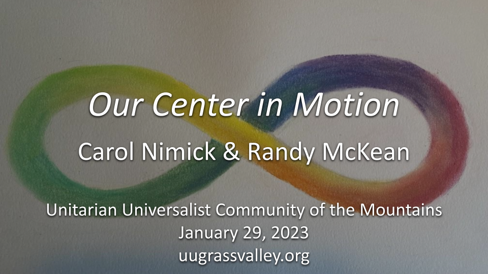 Our Center in Motion – January 29 2023