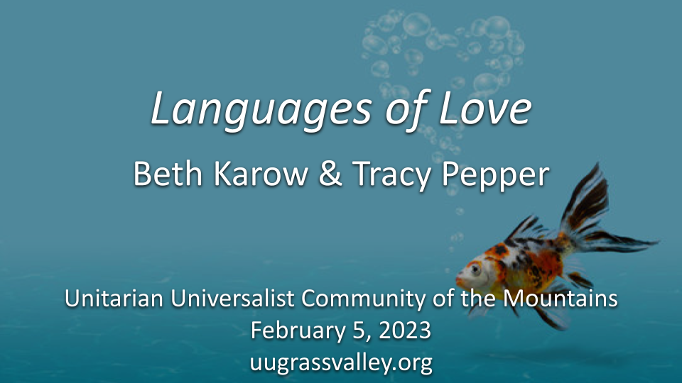 Languages of Love – February 5, 2023