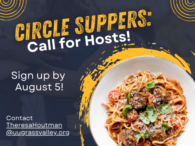 Circle Suppers – Back by Popular Demand!