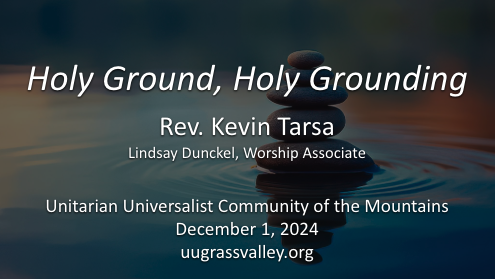 Holy Ground, Holy Grounding