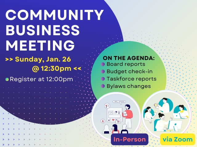 Mid-Year Community Business Meeting